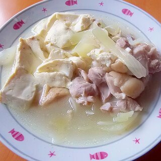 鶏肉と豆腐の塩煮